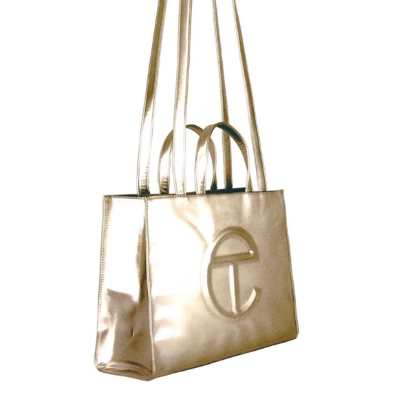 Gold Telfar SMALL shopping bag - Picture 1 of 1